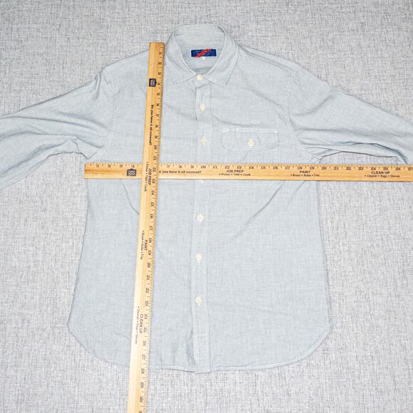 BEST MADE Co. Men's Button up Shirt Blue chambray Long Sleeve Small - Picture 7 of 7